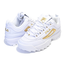FILA DISRUPTOR II METALLIC ACCENT WHITE/MGLD/WHITE 5FM00702-141画像