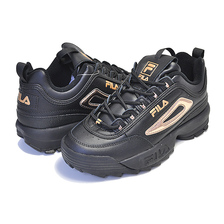 FILA DISRUPTOR II METALLIC ACCENT BLACK/BLACK/RGLD 5FM00702-040画像