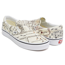VANS CLASSIC SLIP-ON (HARRY POTTER) MARAUDERS MAP / CLASSIC WHITE VN0A4BV3V3C画像