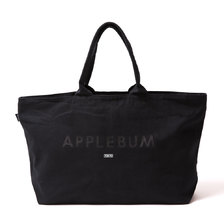 APPLEBUM Logo Canvas Zip Totebag BLACK画像