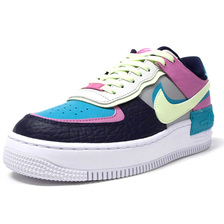 NIKE (WMNS) AIR FORCE 1 SHADOW LIGHT SMOKE GREY/VOLT/AQUA CK3172-001画像