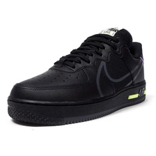 NIKE AIR FORCE 1 REACT "D/MS/X" BLACK/ANTHRACITEVIOLET/VOLT/RED CD4366-001画像