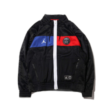 NIKE AS M J PSG AIR JRDN SUIT JKT BLACK/GAME ROYAL/UNIVERSITY RED BQ8370-011画像