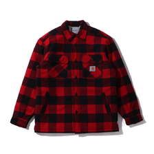Carhartt MERTON SHIRT JACKET MERTON CHECK/CARDINAL I026818-9N90画像