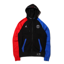 NIKE AS M J PSG BC FLEECE FZ BLACK/HYPER COBALT/UNIVERSITY RED BQ8347-011画像
