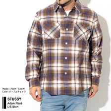 STUSSY Adam Plaid L/S Shirt 1110083画像