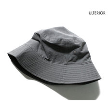 ULTERIOR TWISTED CHAMBRAY GABARDINE BUCKET HAT ULHT02-20A18U画像