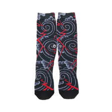 UBIQ &ldquo;IREZUMI&rdquo; SOCKS (RAIUN) Designed by Ichibay BLACK UB19-S009画像