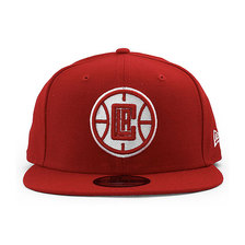 NEW ERA LOS ANGELES CLIPPERS 9FIFTY SNAPBACK CAP RED NE33701画像