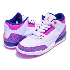 NIKE AIR JORDAN 3 RETRO (GS) barely grape/hyper crimson 441140-500画像