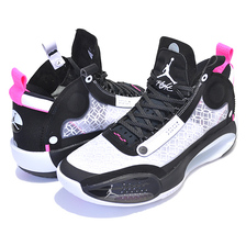 NIKE AIR JORDAN XXXIV Chinese New Year black/metallic silver-white AR3240-016画像