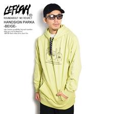 LEFLAH HANDSIGN PARKA -BEIGE- LEFPK06-2001SSB画像