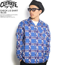 CUTRATE CHECK L/S SHIRT -BLUE- CR-20SS004画像