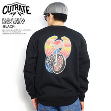 CUTRATE EAGLE CREW NECK SWEAT -BLACK- CR-20SS001画像