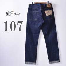 orslow 107 MEN'S IVY FIT JEANS 13.7oz ORIGINAL SELVEDGE DENIM ONE WASH OR-0107-81画像