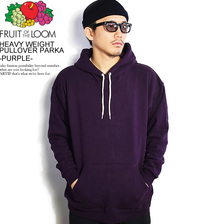 Fruit of the Loom HEAVY WEIGHT PULLOVER PARKA -PURPLE- 0123-003FL画像