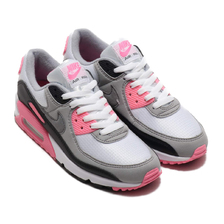 NIKE W AIR MAX 90 WHITE/PARTICLE GREY-ROSE-BLACK CD0490-102画像