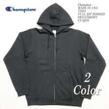 Champion MADE IN USA T1011FULL ZIP HOODED SWEATSHIRT C5-Q101画像