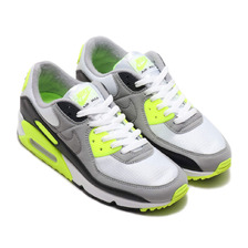 NIKE AIR MAX 90 WHITE/PARTICLE GREY-VOLT-BLACK CD0881-103画像
