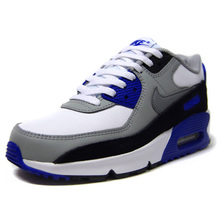 NIKE AIR MAX 90 LTR GS "30th ANNIVERSARY" WHITE/GREY/HYPER ROYAL CD6864-103画像