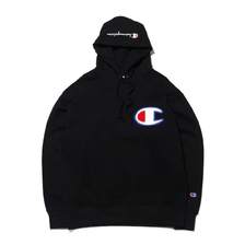 Champion PULLOVER HOODED SWEATDHIRT BLACK C3-R101-090画像