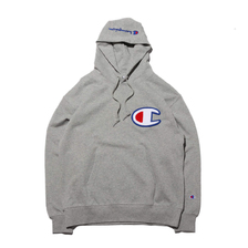 Champion PULLOVER HOODED SWEATDHIRT OXFORD GRAY C3-R101-070画像