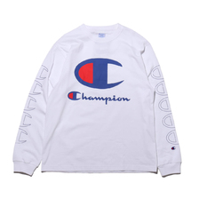 Champion &times; ATMOS LAB L/S T-SHIRT WHITE C8-R410-010画像