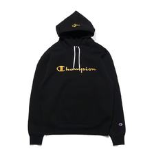 Champion &times; ATMOS LAB WRAP AIR P/O HOODED SWEATSHIRT BLACK C8-R105-090画像