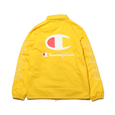 Champion &times; ATMOS LAB COACH JACKET YELLOW C8-R609-740画像
