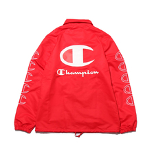Champion &times; ATMOS LAB COACH JACKET SCARLET C8-R609-947画像