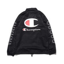 Champion &times; ATMOS LAB COACH JACKET BLACK C8-R609-090画像
