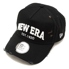 NEW ERA GOLF 9FORTY A-Frame DAMAGED BLACK/WHITE 12325993画像