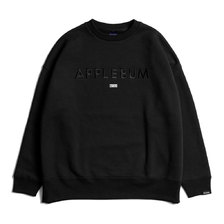 APPLEBUM Over Size Crew Sweat BLACK画像