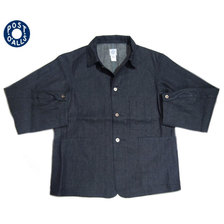POST OVERALLS 1106R 8oz DENIM JACKET indigo画像
