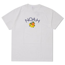 Noah 20SS CITRUS CORE LOGO TEE WHITE画像
