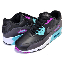 NIKE AIR MAX 90 LTR (GS) black/metallic dark grey 833412-033画像
