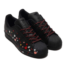 adidas SUPERSTAR W CORE BLACK/FOOTWEAR WHITE/GLORY PINK FV3288画像