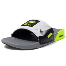 NIKE AIR MAX 90 SLIDE "30th ANNIVERSARY" SMOKE GREY/SMOKE GREY/VOLT/BLACK/GREY BQ4635-001画像