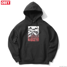 OBEY BOX FIT PREMIUM HOOD "OBEY&times;RUN-DMC&times;GEF" (BLACK)画像