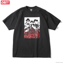 OBEY HEAVYWEIGHT BOX TEE "OBEY&times;RUN-DMC&times;GEF" (BLACK)画像