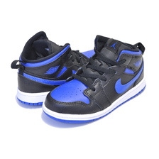 NIKE JORDAN 1 MID (TD) black/hyper royal-white 640735-068画像