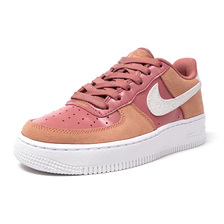 NIKE AIR FORCE 1 LV8 VDAY GS "VALENTINE'S DAY" PINK QUARTZ/WHITE/METALIC GOLD CD7407-600画像