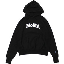 Champion &times; MoMA Reverse Weave Hoodie BLACK画像