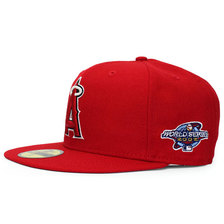 NEW ERA LOS ANGELES ANGELS 2002 WORLD SERIES 59FIFTY RED FUFNE66431画像