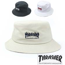 THRASHER FLAME LOGO TWILL BUCKET HAT 20TH-H02画像