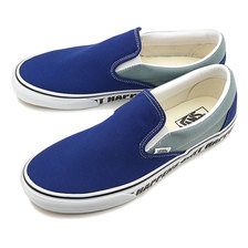 VANS SHIT HAPPENS CLASSIC SLIP-ON BLUEPRINT/LEAD VN0A4U38WTW画像