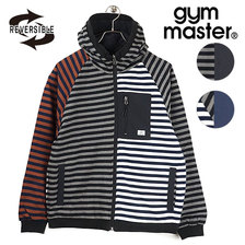 gym master ボーダー スウェット &times; ナイロン フードジャケット G321668画像