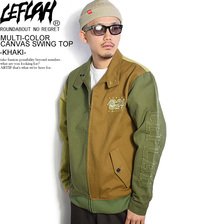 LEFLAH MULTI-COLOR CANVAS SWING TOP -KHAKI-画像