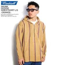 RADIALL SKUNK - HOODIE SWEATSHIRT L/S -ORANGE- RAD-20SS-CUT001画像