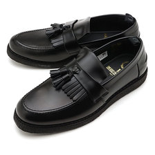 FRED PERRY &times; GEORGE COX TASSEL LOAFER BLACK B9278-102画像
